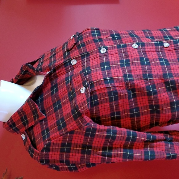 ⭐️Host Pick⭐️ Tweety Bird Plaid Rhinestone Bedazzled Western Shirt  Yeehaw - Picture 6 of 13